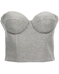 GIUSEPPE DI MORABITO - Top Cropped Bustier - Lyst