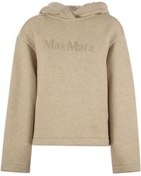 Max Mara 'Plava' Polyamide Blend Sweatshirt in Black | Lyst