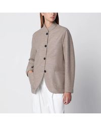 Harris Wharf London - Mélange Wool Jacket - Lyst