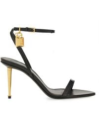 Tom Ford - Naked 105 Leather Point-toe Ankle-strap Sandals - Lyst