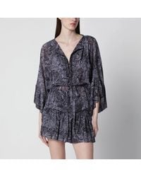 Isabel Marant - Faded Night Silk Blouse - Lyst