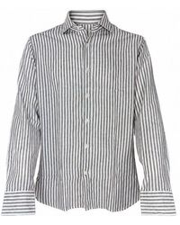 Caliban - Cotton Shirt - Lyst