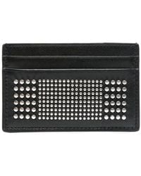 McQueen - Studded Leather Card Case - Lyst