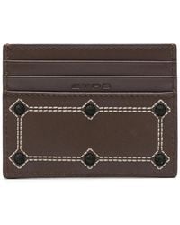 Etro - Card Holder Leather + Embroidery 10 - Lyst