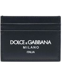 Dolce & Gabbana - Dolce & Gabbana Midnight Leather Cardholder - Lyst