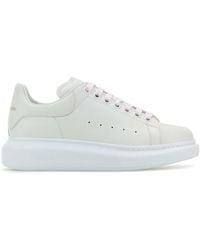 McQueen - White Leather Sneakers - Lyst