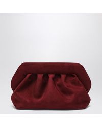 THEMOIRÈ - Medium Bios Clutch Plum Suede Effect - Lyst