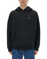 Palm Angels - Burning Monogram Print Sweatshirt - Lyst