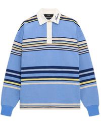Amiri - Long-Sleeved Striped Polo Shirt - Lyst