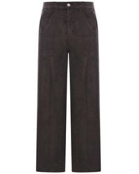 Ami Paris - Corduroy Wide-Leg Trousers - Lyst