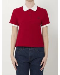 Versace - Cotton Piqué Polo Shirt - Lyst