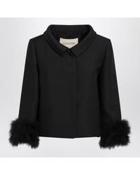 Valentino - Jacket With A Peter Pan Collar - Lyst