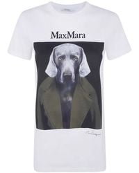 Max Mara - "Mxm Calca" Classic Print T-Shirt - Lyst