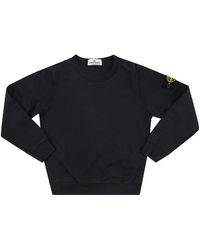 Stone Island - Crewneck Sweatshirt With Overlock Seams - Lyst