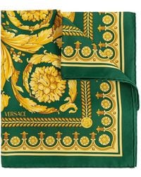 Versace - "Foulard 90X90 Barocco 92" Printed Bio Silk Twill - Lyst