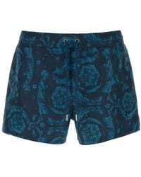 Versace - Printed Polyester Swimming Shorts - Lyst