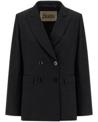 Herno - Micro Sequin Blazer - Lyst