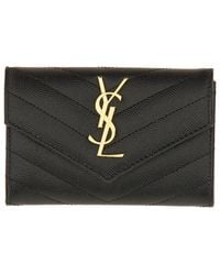 Saint Laurent - Envelope Wallet "Cassandras" Small - Lyst