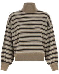 Brunello Cucinelli - Virgin Wool Cardigan Clothing - Lyst