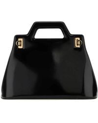 Ferragamo - Salvatore Leather Wanda M Handbag - Lyst