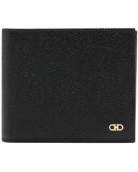 Ferragamo - Gancini Hammered Leather Wallet - Lyst