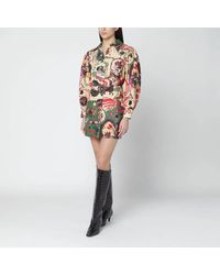 FARM Rio - Short Multicolour Dress With Matching Belt - Lyst