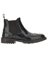 JUAN LACARCEL BY CALCE - Spazzolato Leather Chelsea Boots - Lyst