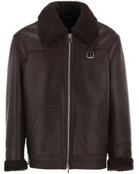 PT Torino - Shearling Aviator Jacket - Lyst