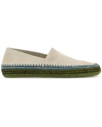 Loewe - Chalk Suede Paula S Ibiza Rio Espadrilles - Lyst