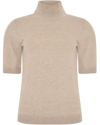 Max Mara - S Max Mara Wool Sweater With Short Sleeves - Lyst