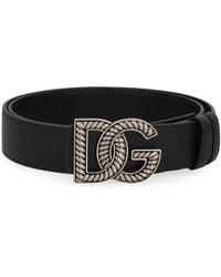 Dolce & Gabbana - Dolce & Gabbana Calfskin Belt - Lyst