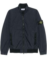 Stone Island - Garment Dyed Crinkle Reps Ny Hooded Down Jacket With Duck Down Padding - Lyst