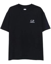 C.P. Company - C.P.Company Cotton T-Shirt With Logo Print - Lyst