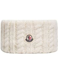 Moncler - Cable Knit Alpaca Blend Headband - Lyst