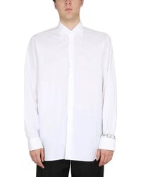 Raf Simons - Cotton Shirt With Classic Collar - Lyst