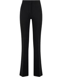 Pinko - Hulka Flared Viscose Trousers - Lyst