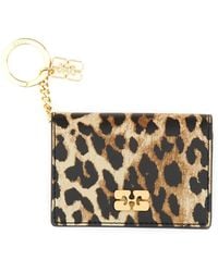 Ganni - "Bou" Card Holder With Animal Motif - Lyst