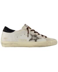 Golden Goose - Animalier Super-Star Sneakers - Lyst