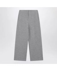 Max Mara - Woolcotton Blend Trousers - Lyst