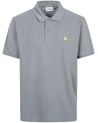 Carhartt - Logo Cotton Polo Shirt - Lyst