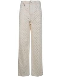 Amiri - Boucle Denim Straight Jeans - Lyst