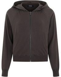 Max Mara - S Max Mara Hooded Sweatshirt With Zipper - Lyst