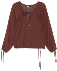 Loewe - Cotton And Silk Blend Blouse - Lyst