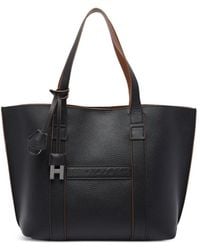 Hogan - Script Small Leather Tote Bag - Lyst