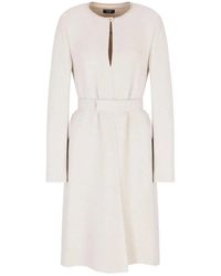 Emporio Armani - Long Sleeve Dress - Lyst