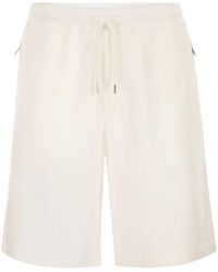 Brunello Cucinelli - Techno Cotton Fleece Bermuda Shorts - Lyst