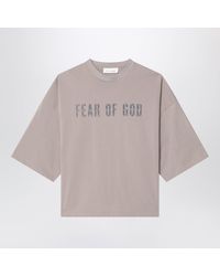 Fear Of God - Greige Merch Cotton T-Shirt - Lyst