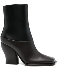 Loewe - Two-Colour Wave Ankle Boots - Lyst