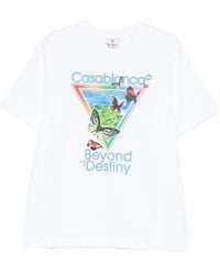 CASABLANCA - Tennis Club Beyond Destiny Graphic T-Shirt - Lyst