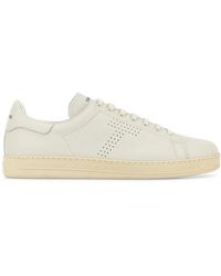 Tom Ford - Chalk Leather Warwick Sneakers - Lyst